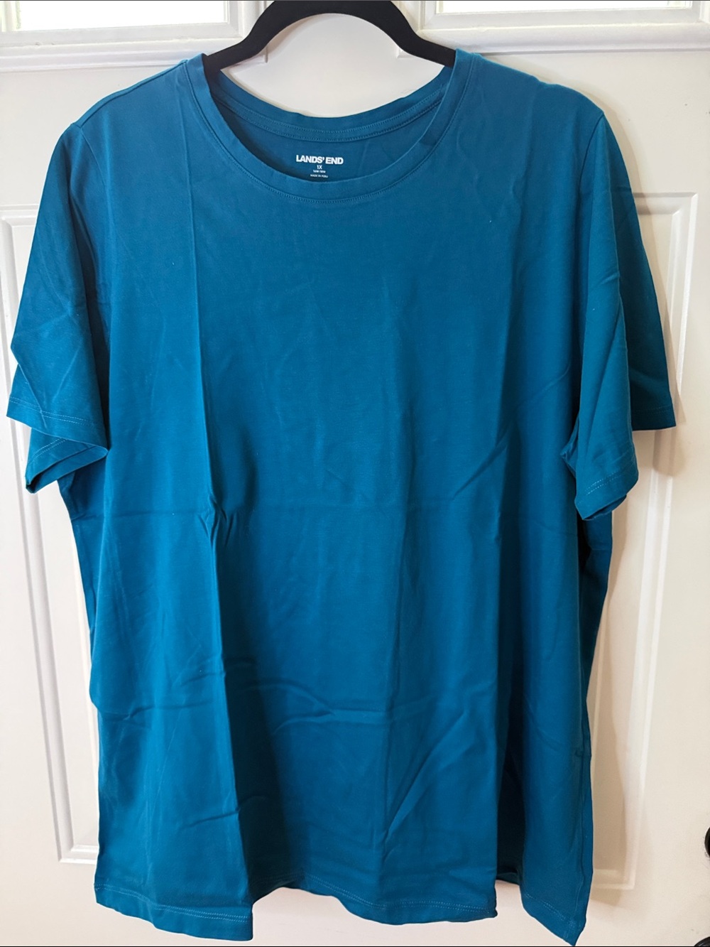 Lands' End women’s Teal Crew Neck T-Shirt